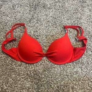 red shein bikini top size medium